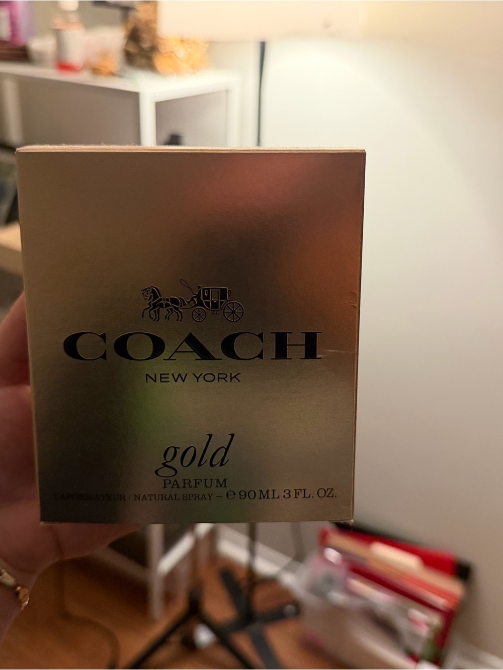 Coach Gold Parfum — Metallic Gold Box